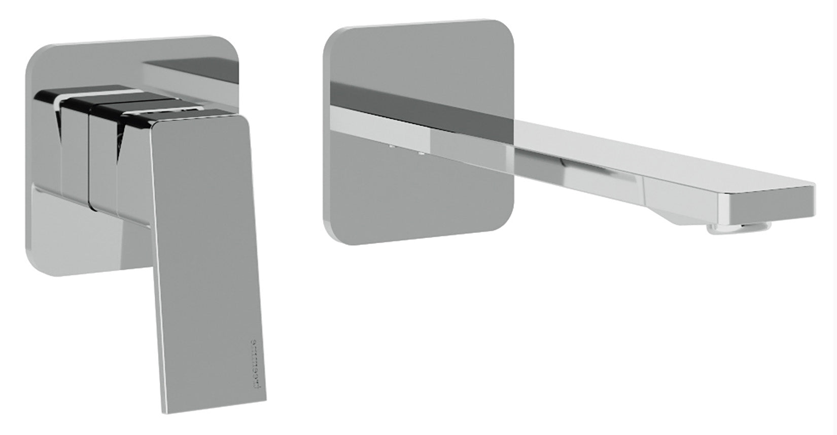 Rubinetterie Treemme 3M PA36 RWIT 8BC7 CC 01 + RWIT 51A5 ZZ 01 Miscelatore Lavabo 185 mm Monocomando Incasso a Parete Senza Piastra Staffa Cartongesso 1 Leva a Sinistra 2 Fori Stile Moderno Lunghezza 202 mm Ottone Cromato Parte Interna Esterna Incluse