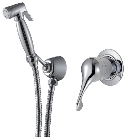 Rubinetterie Treemme 3M PICCADILLY RWIT 21D4 CC PY + RWIT 51A5 ZZ 01 Miscelatore Idroscopino Incasso Con Doccetta Per WC Materiale Ottone Finitura Cromata Parte Interna Esterna Inclusa