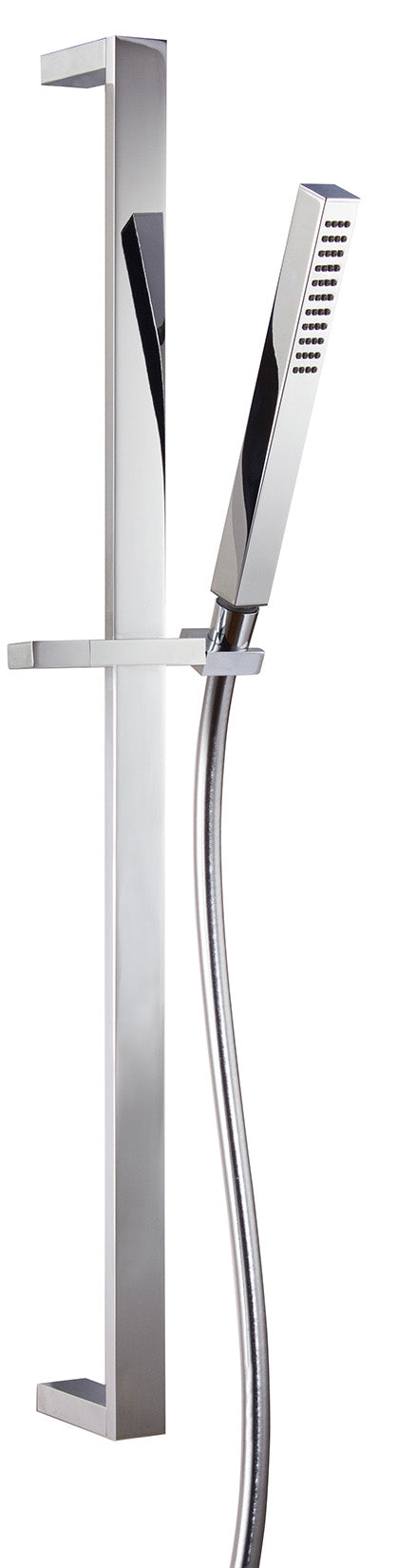 Rubinetterie Treemme Q30 Kit Saliscendi Con Doccetta In Metallo Senza Presa Acqua Finitura Cromata