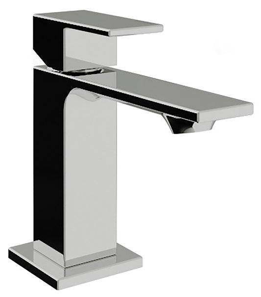 Rubinetterie Treemme Q30 Miscelatore Lavabo Solo Acqua Fredda Appoggio Monocomando 1 Leva Monoforo Materiale Ottone Finitura Cromato Stile Moderno Altezza 110 mm Lunghezza 137 mm