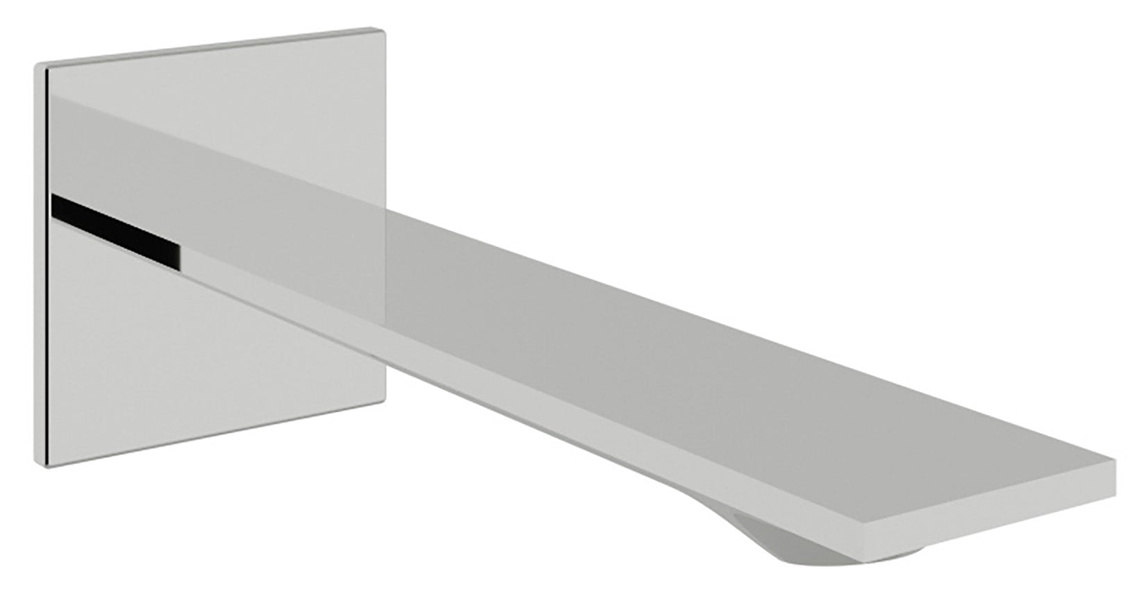 Rubinetterie Treemme Q30 Bocca Getto Erogazione Acqua Incasso A Muro Per Vasca 190 mm Materiale Ottone Finitura Cromata