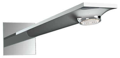 Rubinetterie Treemme Q30 Soffione Doccia A Parete Con Getto a Pioggia Lunghezza 363 mm Materiale Ottone Finitura Cromata