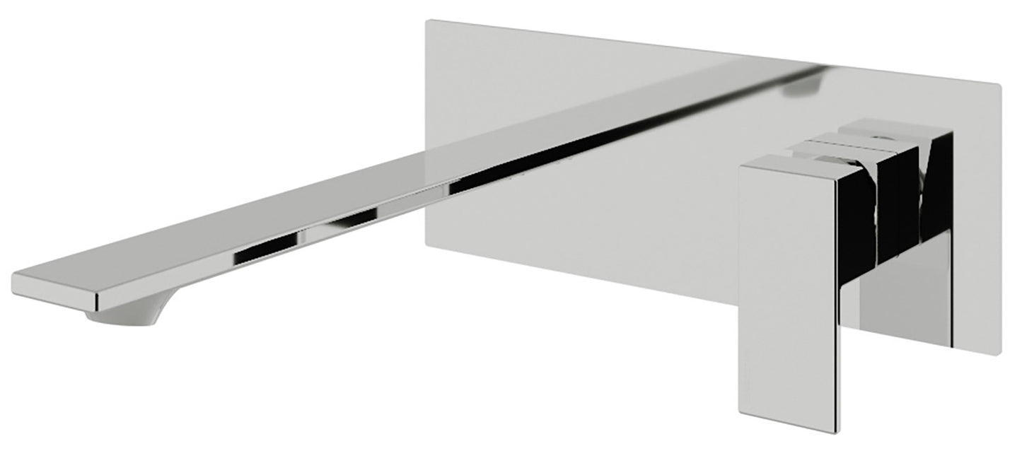 Rubinetterie Treemme Q30 Miscelatore Monocomando Lavabo Incasso 180 mm Materiale Ottone Finitura Cromata