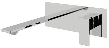 Rubinetterie Treemme Q30 Miscelatore Monocomando Lavabo Incasso 180 mm Materiale Ottone Finitura Cromata