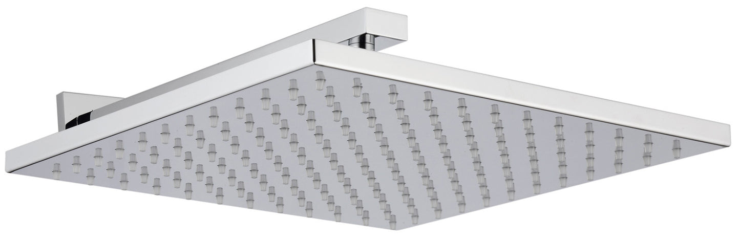 Rubinetterie Treemme Q30 Soffione Doccia A Parete Quadro In Metallo 300x300 mm Anticalcare Con Braccio Doccia 320 mm Materiale Ottone Finitura Cromata