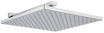 Rubinetterie Treemme Q30 Soffione Doccia A Parete Quadro In Metallo 300x300 mm Anticalcare Con Braccio Doccia 320 mm Materiale Ottone Finitura Cromata