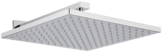 Rubinetterie Treemme Q30 Soffione Doccia A Parete Quadro In Metallo 300x300 mm Anticalcare Con Braccio Doccia 320 mm Materiale Ottone Finitura Cromata