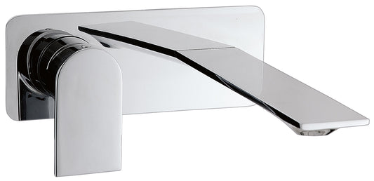 Rubinetterie Treemme Ran RWIT 22A7 CC 01 + RWIT 51A5 ZZ 01 Miscelatore Monocomando Lavabo Incasso 182 Parete Materiale Ottone Finitura Cromata