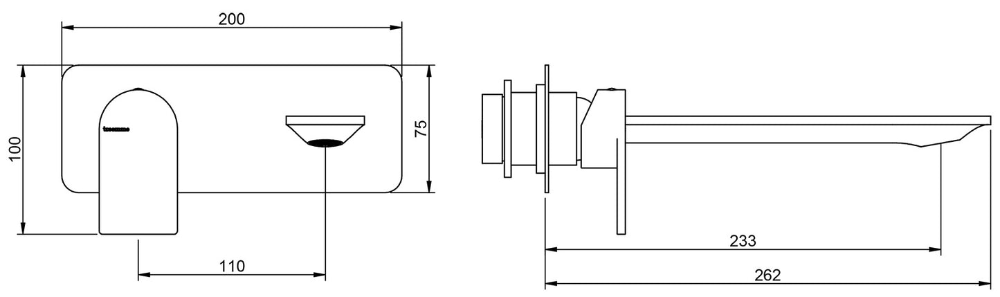 Rubinetterie Treemme Ran RWIT 22A9 CC 01 + RWIT 51A5 ZZ 01 Miscelatore Monocomando Lavabo Incasso 232 Materiale Ottone Finitura Cromata