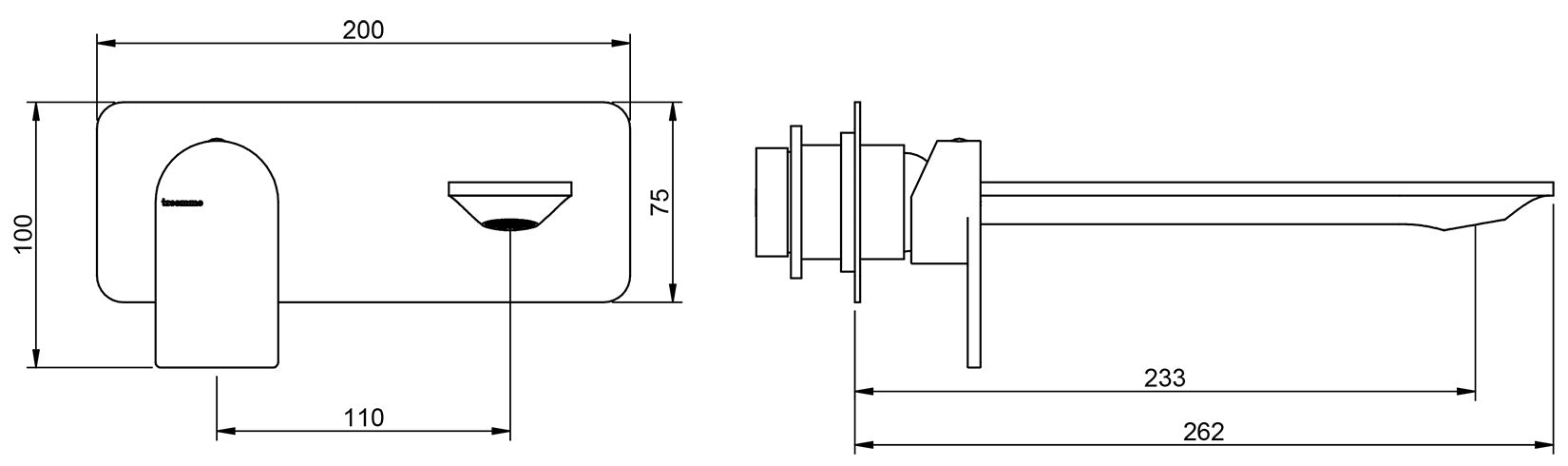 Rubinetterie Treemme Ran RWIT 22A9 CC 01 + RWIT 51A5 ZZ 01 Miscelatore Monocomando Lavabo Incasso 232 Materiale Ottone Finitura Cromata