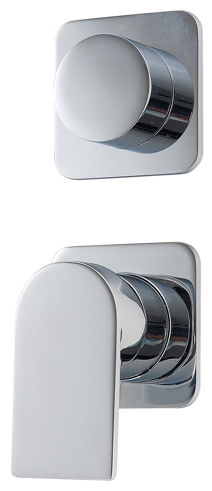 Miscelatore Monocomando Incasso Con Deviatore A 2 Uscite Senza Piastra Rubinetterie Treemme Ran Materiale Ottone Finitura Cromata