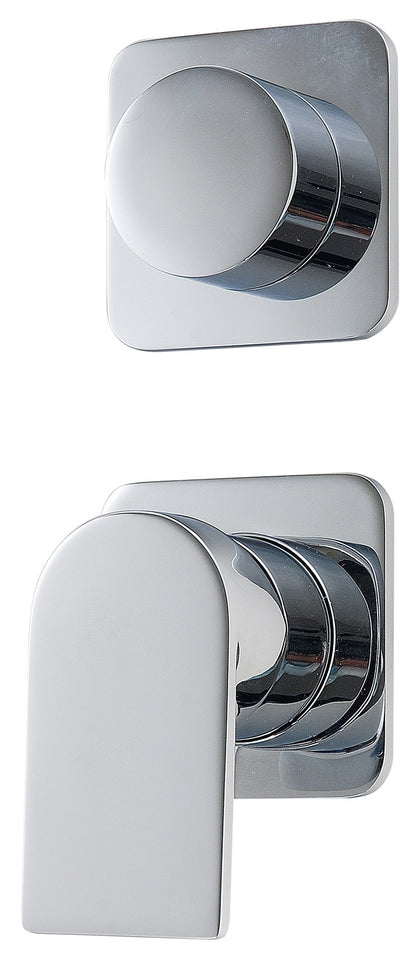 Miscelatore Monocomando Incasso Con Deviatore A 2 Uscite Senza Piastra Rubinetterie Treemme Ran Materiale Ottone Finitura Cromata