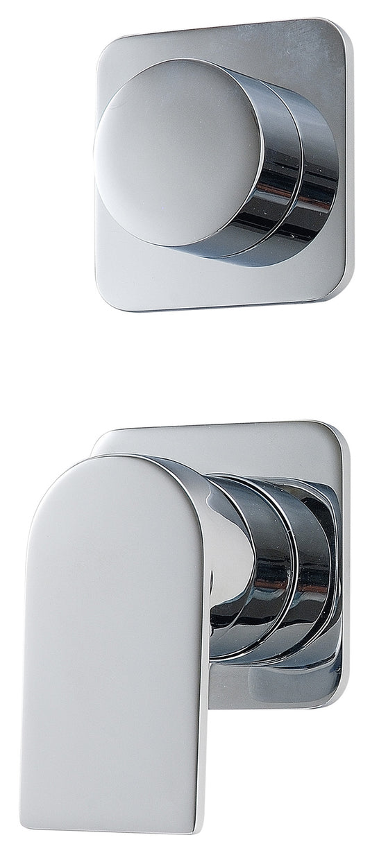 Miscelatore Monocomando Incasso Con Deviatore A 2 Uscite Senza Piastra Rubinetterie Treemme Ran Materiale Ottone Finitura Cromata