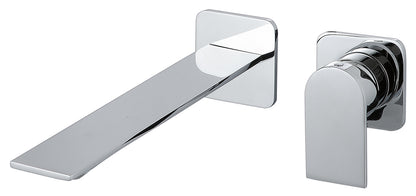 Rubinetterie Treemme Ran RWIT 22C6 CC 01 + RWIT 51A5 ZZ 01 Miscelatore Monocomando Lavabo Incasso 236 Senza Piastra Materiale Ottone Finitura Cromata Mix Destra Bocca Sinistra