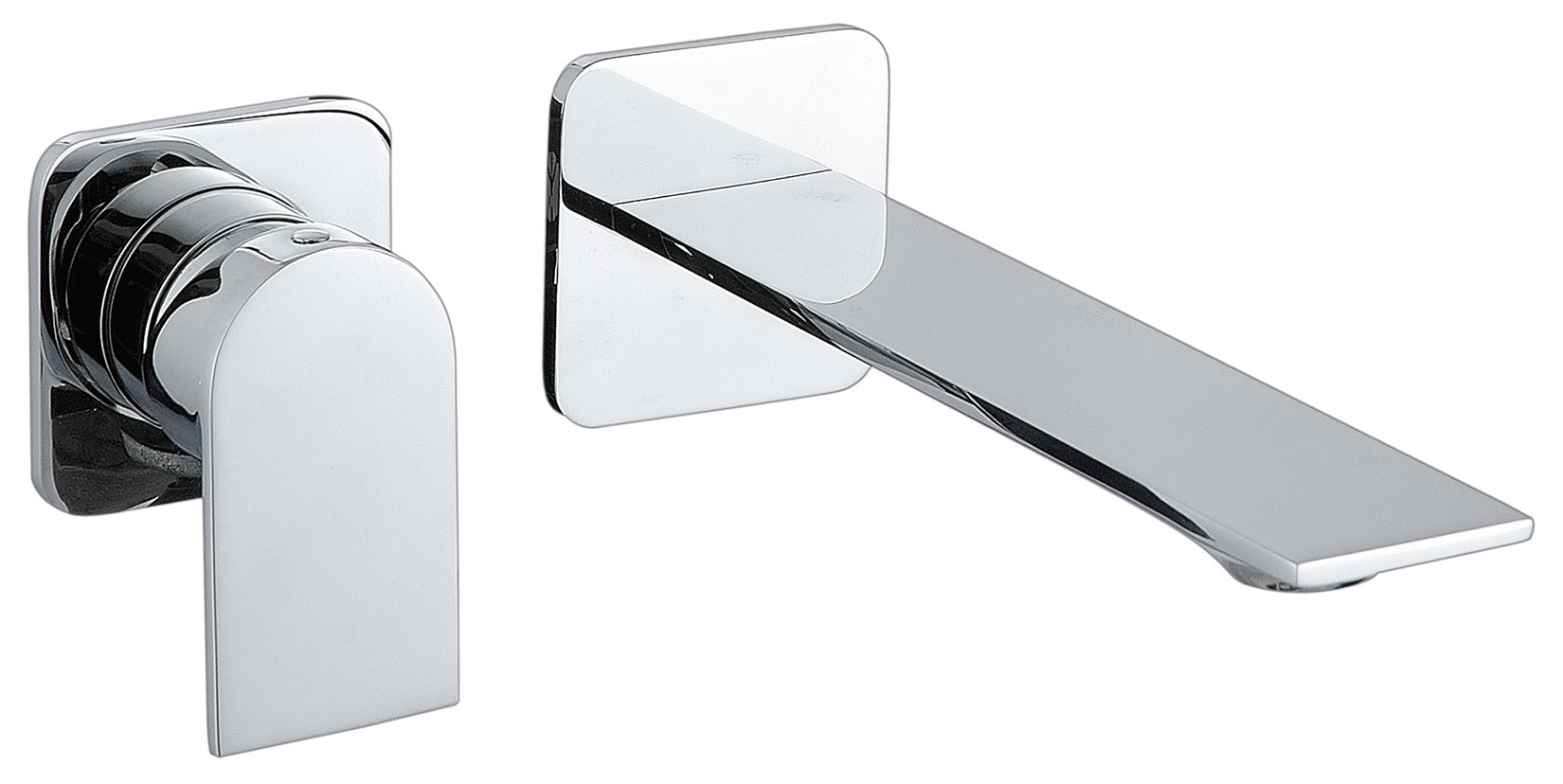 Rubinetterie Treemme Ran RWIT 22C7 CC 01 + RWIT 51A5 ZZ 01 Miscelatore Monocomando Lavabo Incasso 186 Senza Piastra Materiale Ottone Finitura Cromata Mix Sinistra Bocca Destra