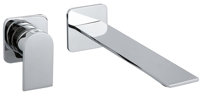 Rubinetterie Treemme Ran RWIT 22C9 CC 01 + RWIT 51A5 ZZ 01 Miscelatore Monocomando Lavabo Incasso 236 Senza Piastra Materiale Ottone Finitura Cromata Mix Sinistra Bocca Destra