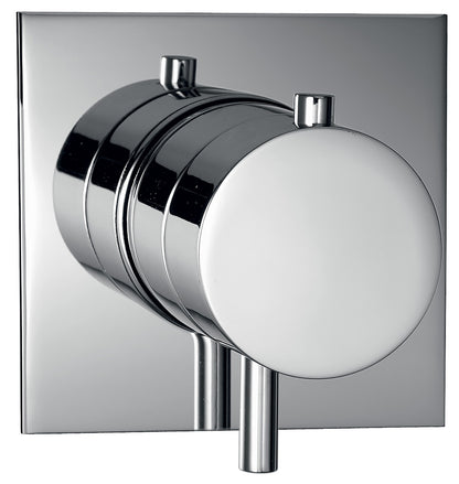 Rubinetterie Treemme Ran Miscelatore Doccia Termostatico Incasso COAX A Muro Parte Interna Esterna Materiale Ottone Finitura Cromata Monoforo 1 Foro 1 Via Monocomando 1 Leva Stile Moderno