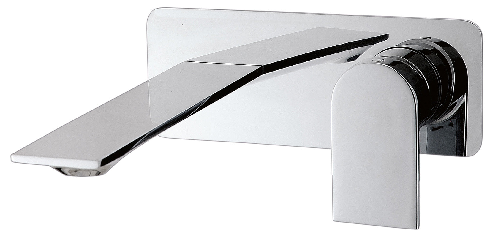 Rubinetterie Treemme Ran RWIT 22A5 CC 01 + RWIT 51A5 ZZ 01 Miscelatore Lavabo Incasso 182 Parete Monocomando Materiale Ottone Finitura Cromata