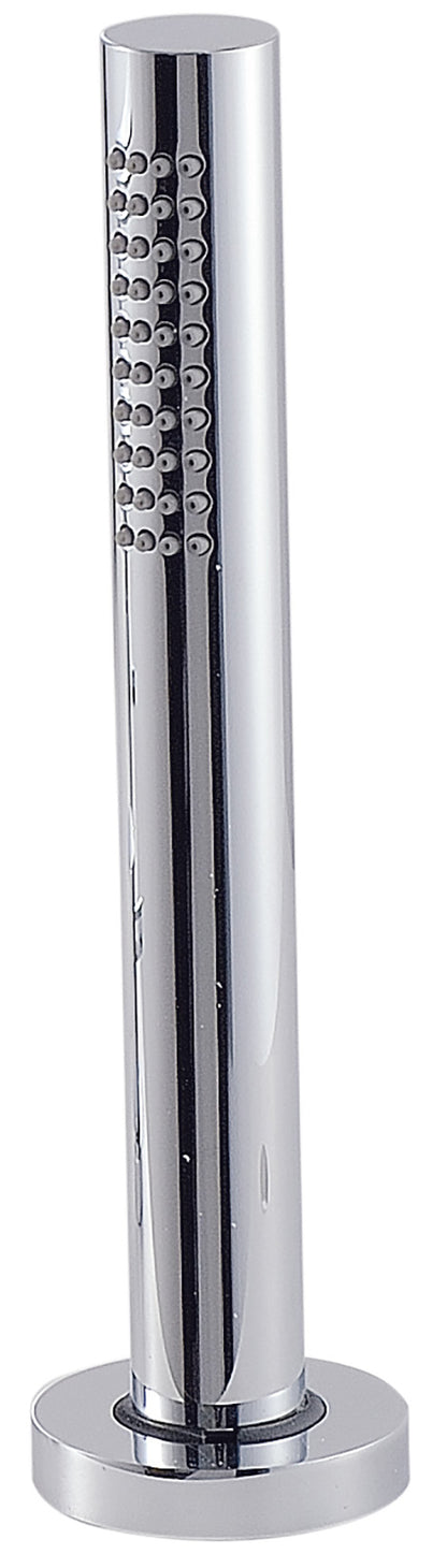 Rubinetterie Treemme Ran Doccetta Estraibile a Mano Bordo Vasca Ad Appoggio Altezza 182 mm Forma Tonda Stilo Flessibile in PVC 1,5 Metri Materiale Metallo Finitura Cromata Stile Moderno Uscita Acqua a Getto