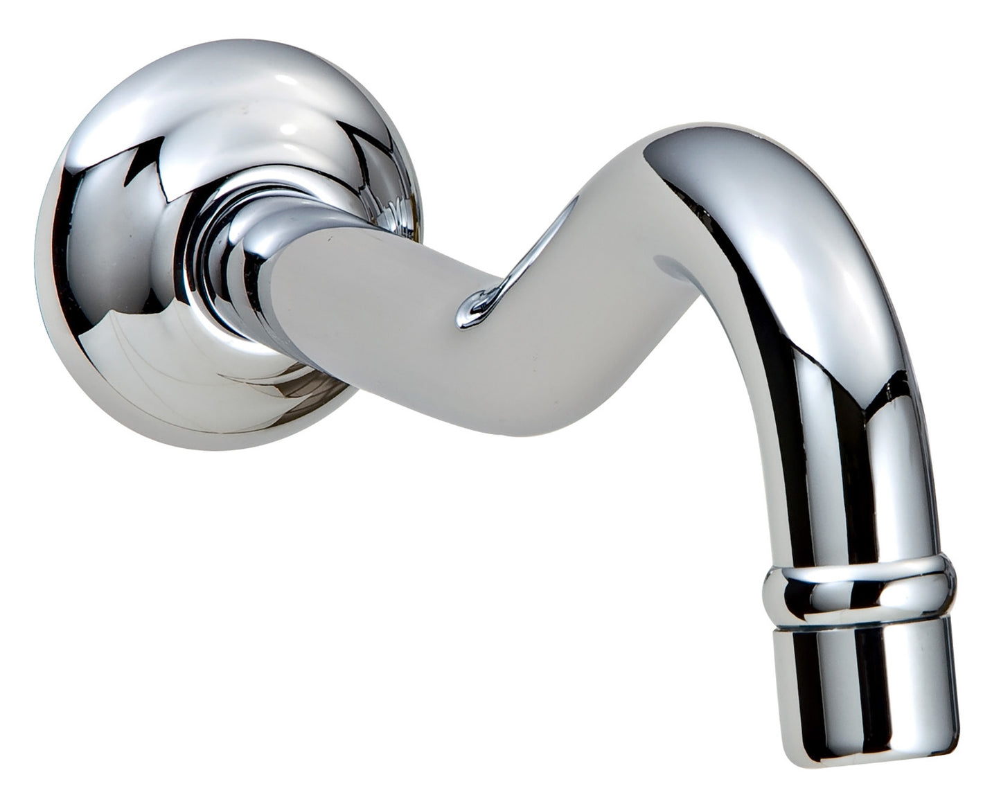 Rubinetterie Treemme Romantica IT 2163 CC ZZ HF Bocca a Muro Per Vasca 227 mm Getto di Erogazione Uscita Acqua Installazione a Parete Materiale Ottone Finitura Cromata Stile Classico Forma Tonda Monoforo Lunghezza 238 mm Portata Acqua 38 Litri Al Minuto