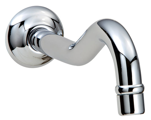 Rubinetterie Treemme 3M Romantica IT 2163 CC ZZ ZZ Bocca a Muro 227 mm Getto di Erogazione Uscita Acqua Installazione a Parete Materiale Ottone Finitura Cromata Stile Classico Forma Tonda Monoforo Lunghezza 238 mm Portata Acqua 8 Litri Al Minuto