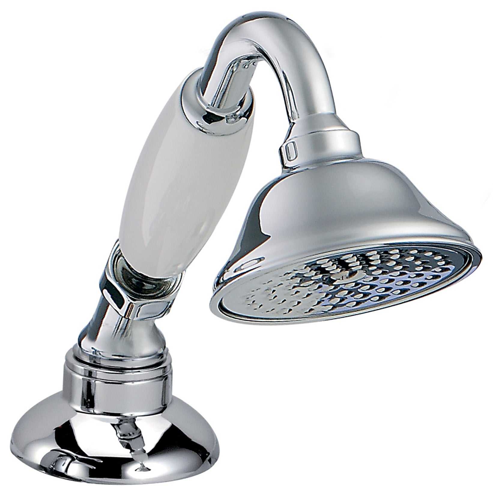 Rubinetterie Treemme 3M Romantica RWIT 2165 CC 25 Doccetta Estraibile Mano Bordo Vasca Appoggio Altezza 218 mm Forma Tonda Flessibile 1,5 Metri Materiale Metallo Finitura Cromata Stile Classica Uscita Acqua Pioggia Portata Acqua 8 Litri Minuto