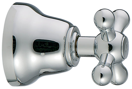 Rubinetterie Treemme 3M ROMANTICA RWIT 3640 CC 86 + RWIT 4440 ZZ 72 Rubinetto D'Arresto 1/2" - COLD Materiale Ottone Finitura Cromata