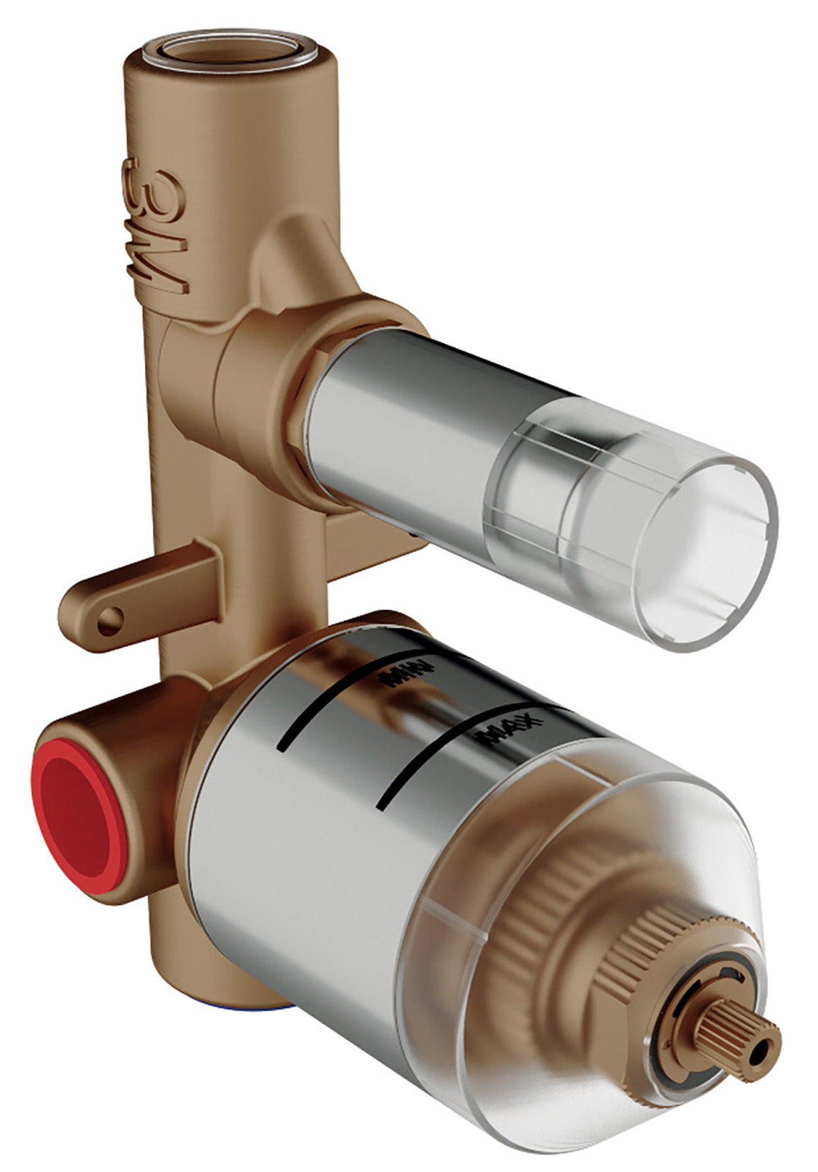 Rubinetterie Treemme 3M Termo S + Showers RWIT 7583 CC 02 + RWIT 7583 CC 01 IT 7583 CC VL ZZ Miscelatore Doccia Termostatico Incasso COAX Deviatore Muro Parte Interna Esterna Materiale Ottone Finitura Cromata 2 Fori 2 Vie 1 Leva Stile Moderno