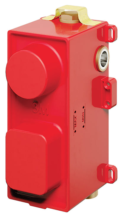 Rubinetterie Treemme 3M 22MM RWIT 8A72 IS 16 + RWIT 8A46 ZZ 20 Miscelatore Monocomando Termostatico Doccia Incasso A Parete Con Piastra E Deviatore 3 Uscite Due Fori Una Manopola Stile Moderno Acciaio Spazzolato Opaco Inox Parte Interna Esterna Incluse