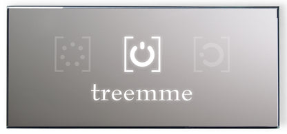 Rubinetterie Treemme SHOWERS Soffione Doccia Quadrato Soffitto Ad Incasso 500x500 mm Con Pioggia E Cromoterapia Stile Moderno Materiale Acciaio Finitura Acciaio Spazzolato Opaco Inox Incluso di Tastierino di Comando Fashion