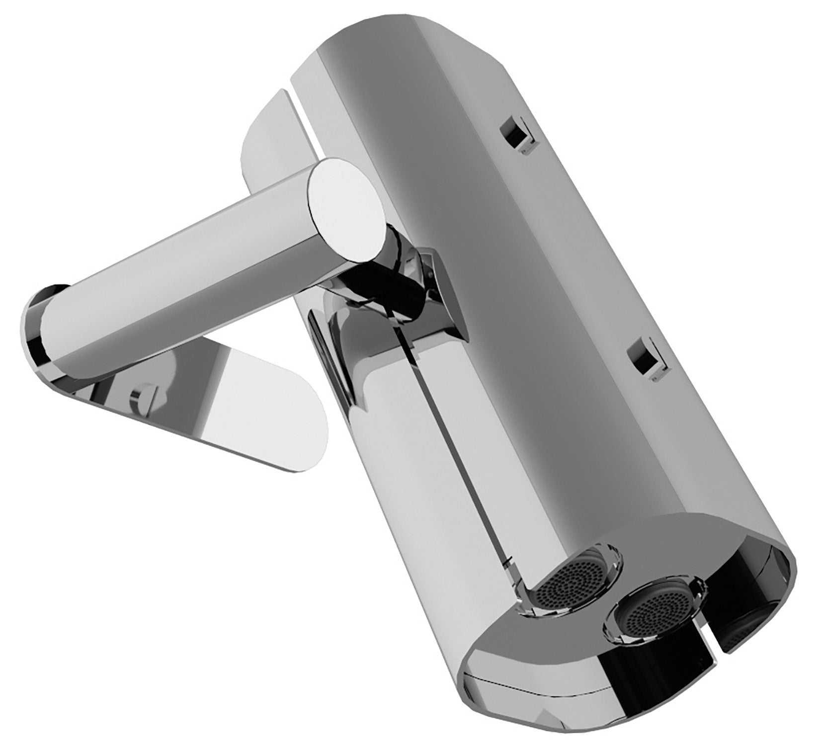 Rubinetterie Treemme SHOWERS & THERMOSTATICS Soffione Doccia a Parete Anticalcare Misura 70x184 mm Forma Rettangolare A Telecamera Funzione Acqua 2 Getti Materiale Acciaio Inox Ottone ABS Finitura Cromata 2 Portate da 12 Litri Al Minuto