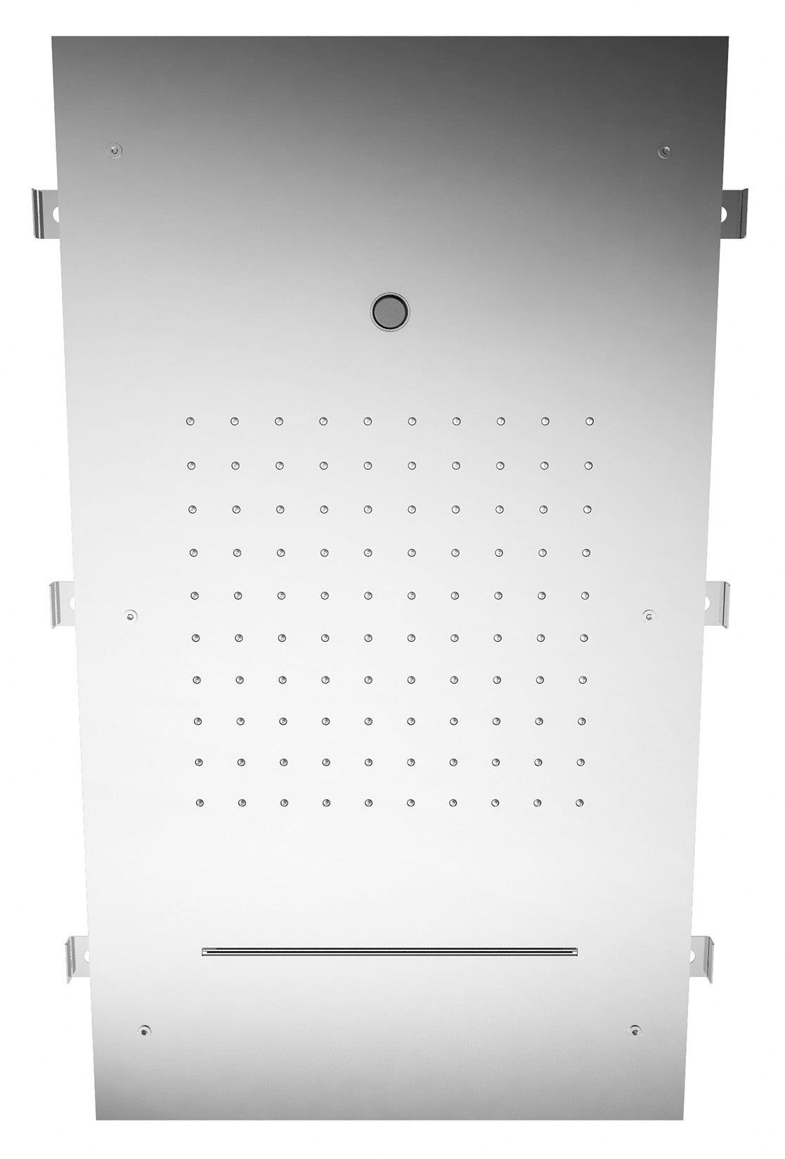 Rubinetterie Treemme SHOWERS & THERMOSTATICS Soffione Doccia A Soffitto Misura 700x400 mm Forma Rettangolare Funzione Acqua Pioggia, Cascata e Getto Materiale Acciaio Inox Finitura Cromata