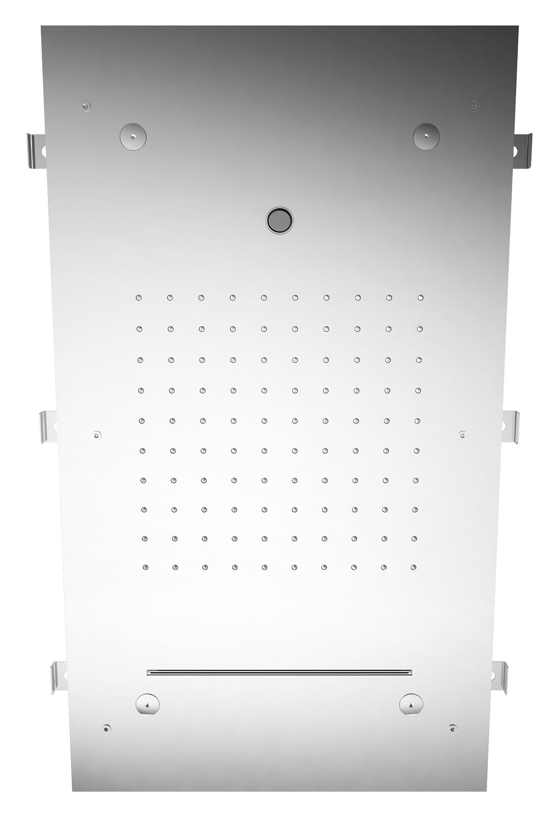 Rubinetterie Treemme SHOWERS & THERMOSTATICS Soffione Doccia A Soffitto Misura 700x400 mm Forma Rettangolare Funzione Acqua Pioggia Cascata Nebulizzatori e Getto Materiale Acciaio Inox Finitura Cromata