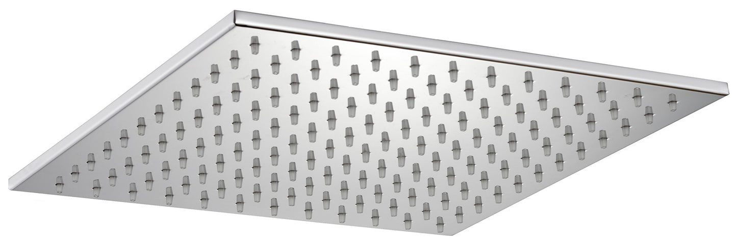 Rubinetterie Treemme SHOWERS & THERMOSTATICS Soffione Doccia Misura 300x300 mm Forma Quadrata Funzione Acqua Pioggia Materiale Metallo Finitura Cromata Portata 9 Litri Al Minuto Valvola Di Sicurezza Installazione Parete Soffitto