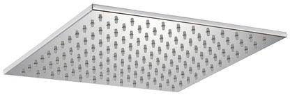 Rubinetterie Treemme SHOWERS & THERMOSTATICS Soffione Doccia Misura 300x300 mm Forma Quadrata Funzione Acqua Pioggia Materiale Metallo Finitura Cromata Portata 9 Litri Al Minuto Valvola Di Sicurezza Installazione Parete Soffitto