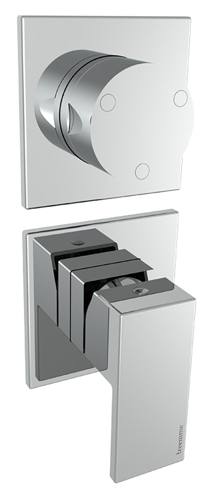 Rubinetterie Treemme SHOWERS & THERMOSTATICS Miscelatore Monocomando Meccanico Doccia Con Deviatore A 3 Uscite Senza Piastra Materiale Ottone Finitura Cromata