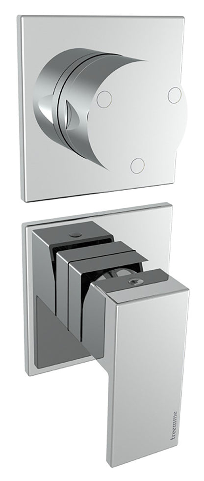 Rubinetterie Treemme SHOWERS & THERMOSTATICS Miscelatore Monocomando Meccanico Doccia Con Deviatore A 3 Uscite Senza Piastra Materiale Ottone Finitura Cromata