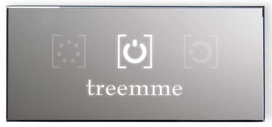 Rubinetterie Treemme SHOWERS & THERMOSTATICS Tastierino di comando soffioni fashion Ricambio Materiale Vetro Plastica Finitura Grigia Cromata Forma Rettangolare