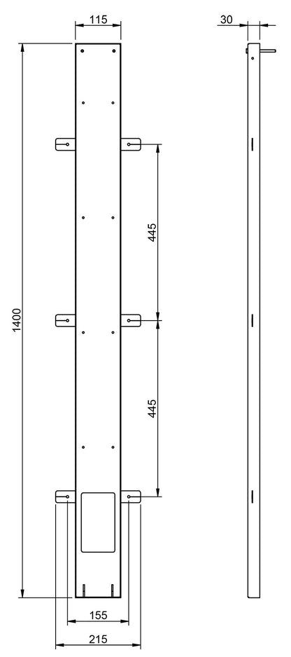 Rubinetterie Treemme SHOWERS & THERMOSTATICS Colonna Gruppo Doccia Attrezzata Multifunzione Con Miscelatore Meccanico Doccetta Soffione Anticalcare Idromassaggio Idro Finitura Cromata Per Piastrelle Parte Interna ed Esterna Incluse