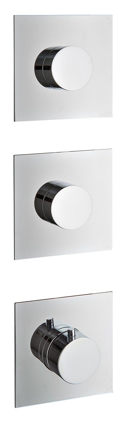 Rubinetterie Treemme SHOWERS & THERMOSTATICS Miscelatore Doccia Termostatico Incasso 2 Uscite Senza Piastra Materiale Ottone Finitura Cromata