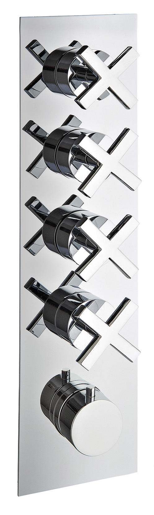 Rubinetterie Treemme SHOWERS & THERMOSTATICS Miscelatore Doccia Termostatico Incasso 4 Uscite Materiale Ottone Finitura Cromata