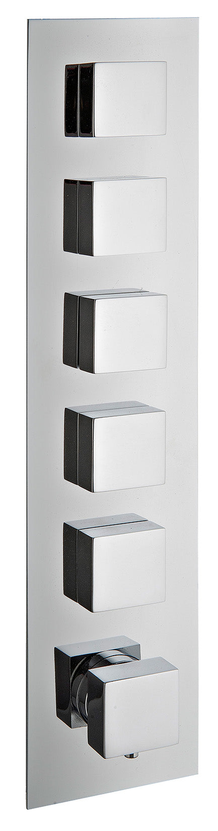 Rubinetterie Treemme SHOWERS & THERMOSTATICS Miscelatore Doccia Termostatico Incasso 5 Uscite Materiale Ottone Finitura Cromata