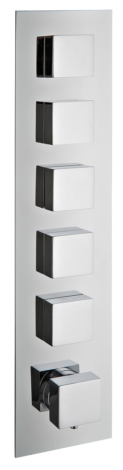 Rubinetterie Treemme SHOWERS & THERMOSTATICS Miscelatore Doccia Termostatico Incasso 5 Uscite Materiale Ottone Finitura Cromata