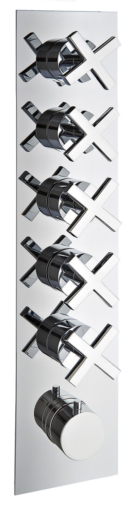 Rubinetterie Treemme SHOWERS & THERMOSTATICS Miscelatore Doccia Termostatico Incasso 5 Uscite Materiale Ottone Finitura Cromata