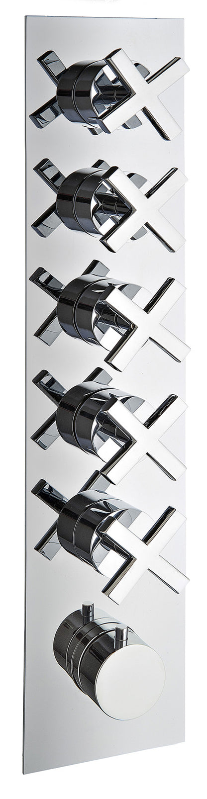 Rubinetterie Treemme SHOWERS & THERMOSTATICS Miscelatore Doccia Termostatico Incasso 5 Uscite Materiale Ottone Finitura Cromata