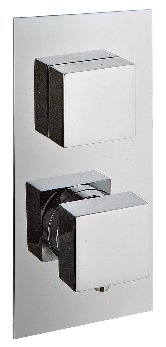 Rubinetterie Treemme SHOWERS & THERMOSTATICS Miscelatore Doccia Termostatico Incasso Con Deviatore A 2 Uscite Materiale Ottone Finitura Cromata