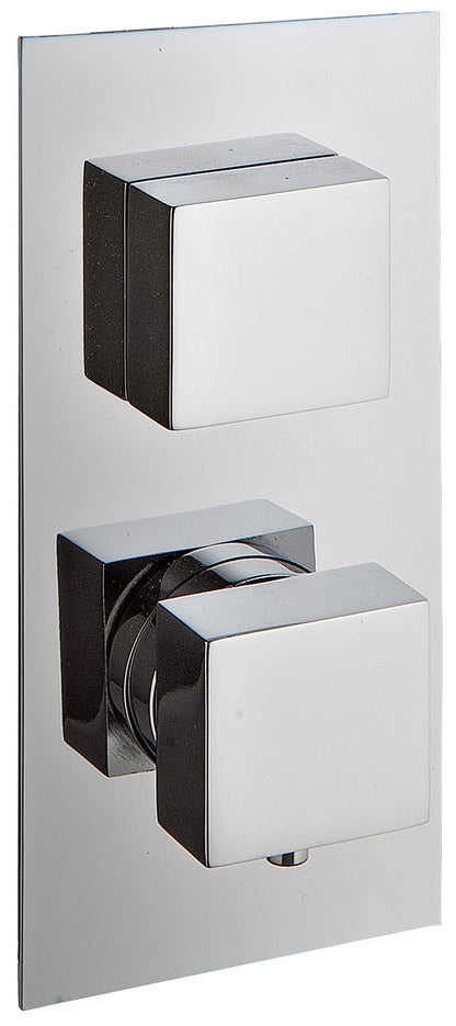 Rubinetterie Treemme SHOWERS & THERMOSTATICS Miscelatore Doccia Termostatico Incasso Con Deviatore A 3 Uscite Materiale Ottone Finitura Cromata