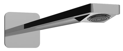 Rubinetterie Treemme Showers & Thermostatics Soffione Doccia A Parete Rettangolare A Mensola Lunghezza 358 mm Getto a Pioggia Stile Moderno Materiale Ottone Finitura Cromato