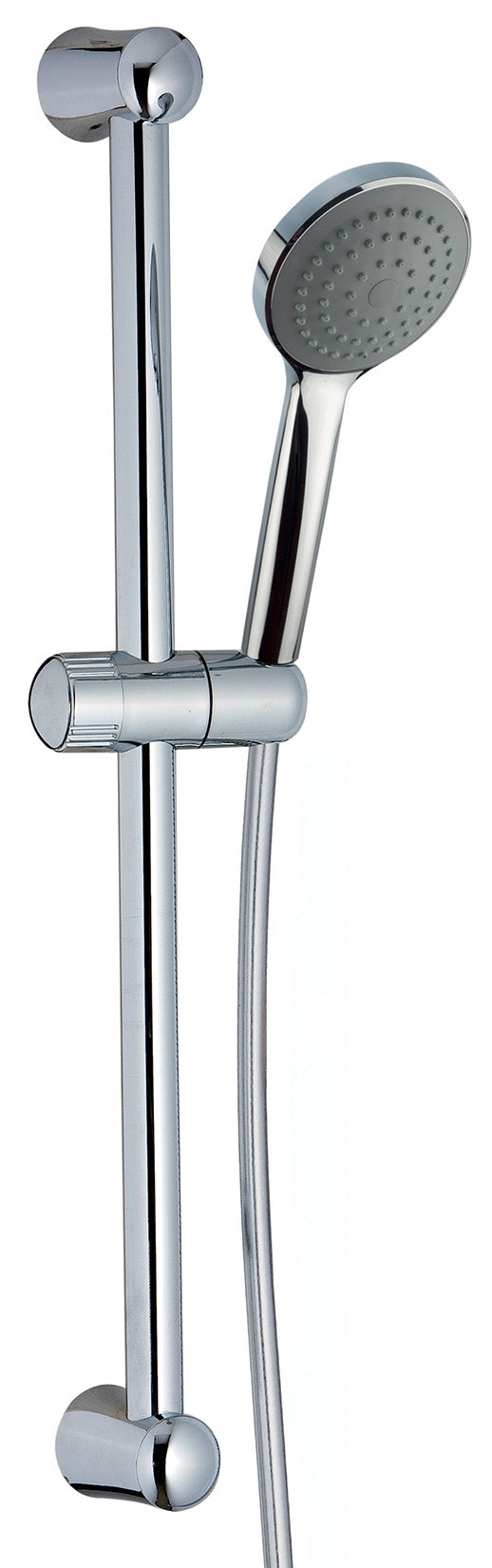 Rubinetterie Treemme 3M Contract Termo S + Showers RWIT 6467 CC 01 Kit Asta Saliscendi Con Doccetta In ABS e Flessibile in PVC Senza Presa Acqua a Muro Finitura Cromata