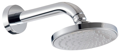 Rubinetterie Treemme 3M Contract Termo S + Showers IT 6570 CC ZZ ZZ Soffione Doccia Pioggia A Parete Tondo In ABS Diametro 100 mm Anticalcare Con Braccio Doccia 200 mm Stile Moderno Materiale Ottone Finitura Cromata